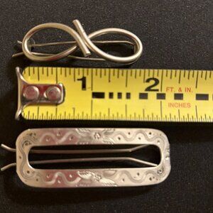 Sterling Silver Vintage Barrettes